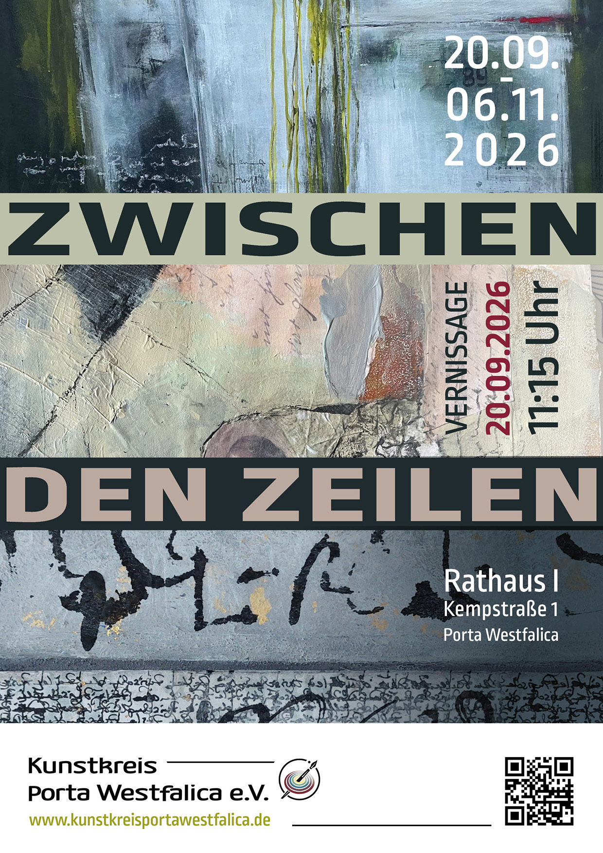 Kunstkreis Plakat Zwischen den Zeilen